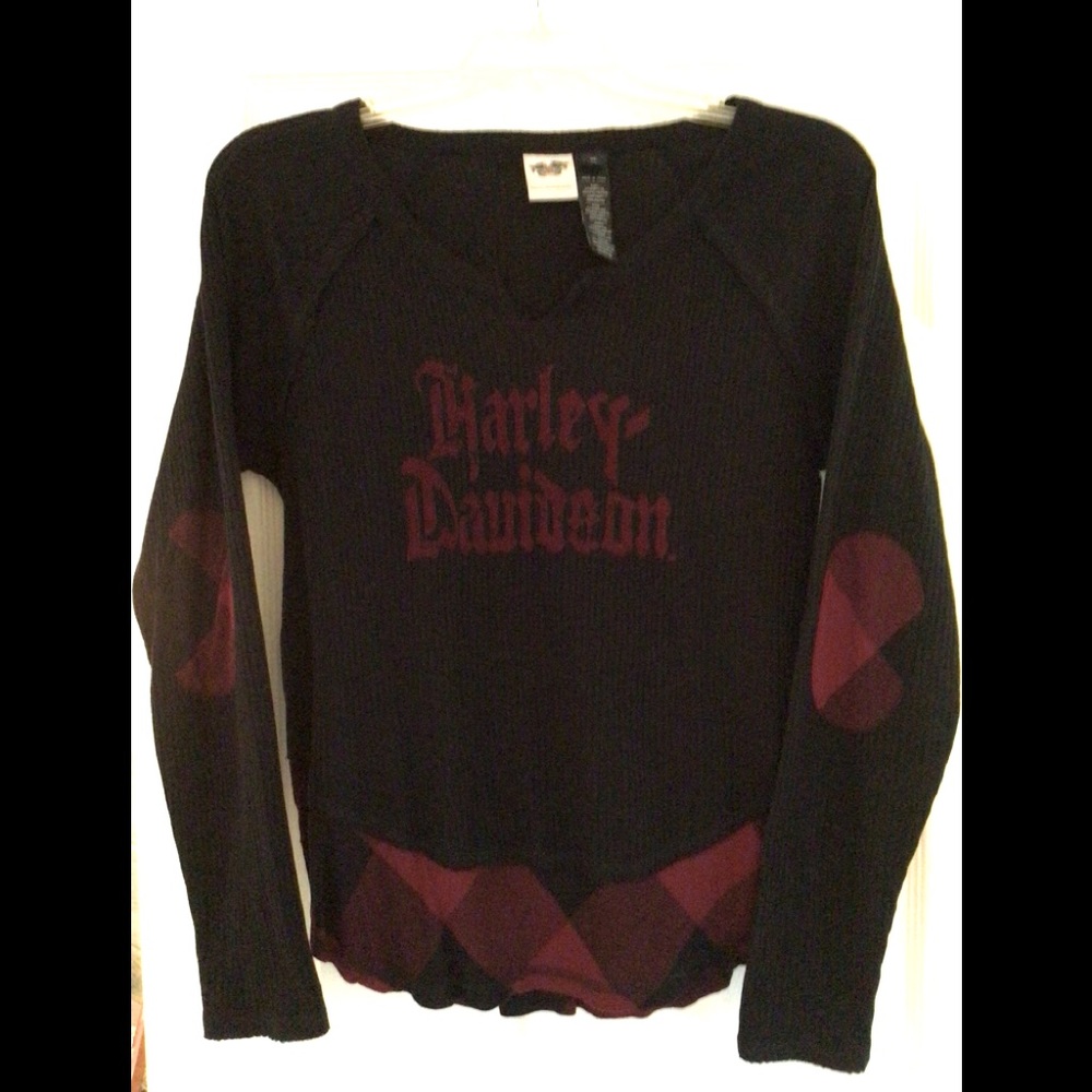 Harley-Davidson women’s black and red sweater in size XL